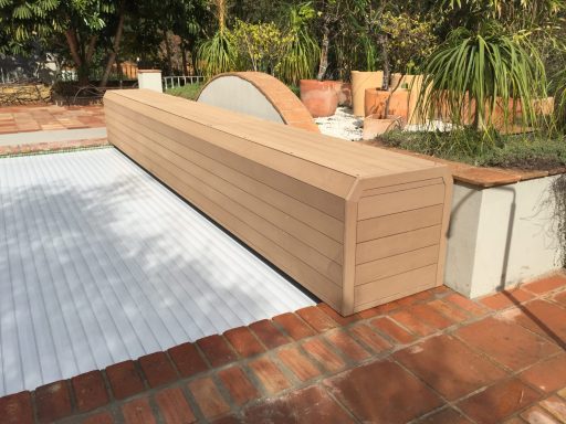 CUBIERTA PVC BLANCO CON CAJON 